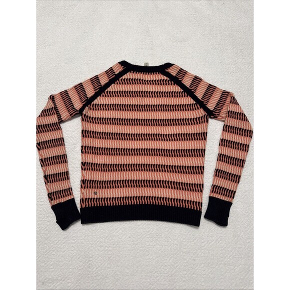 LULULEMON Devi Crew Knit Sweater Sz 4 Cotton Plum Peach Naval Blue $118 - Picture 7 of 7